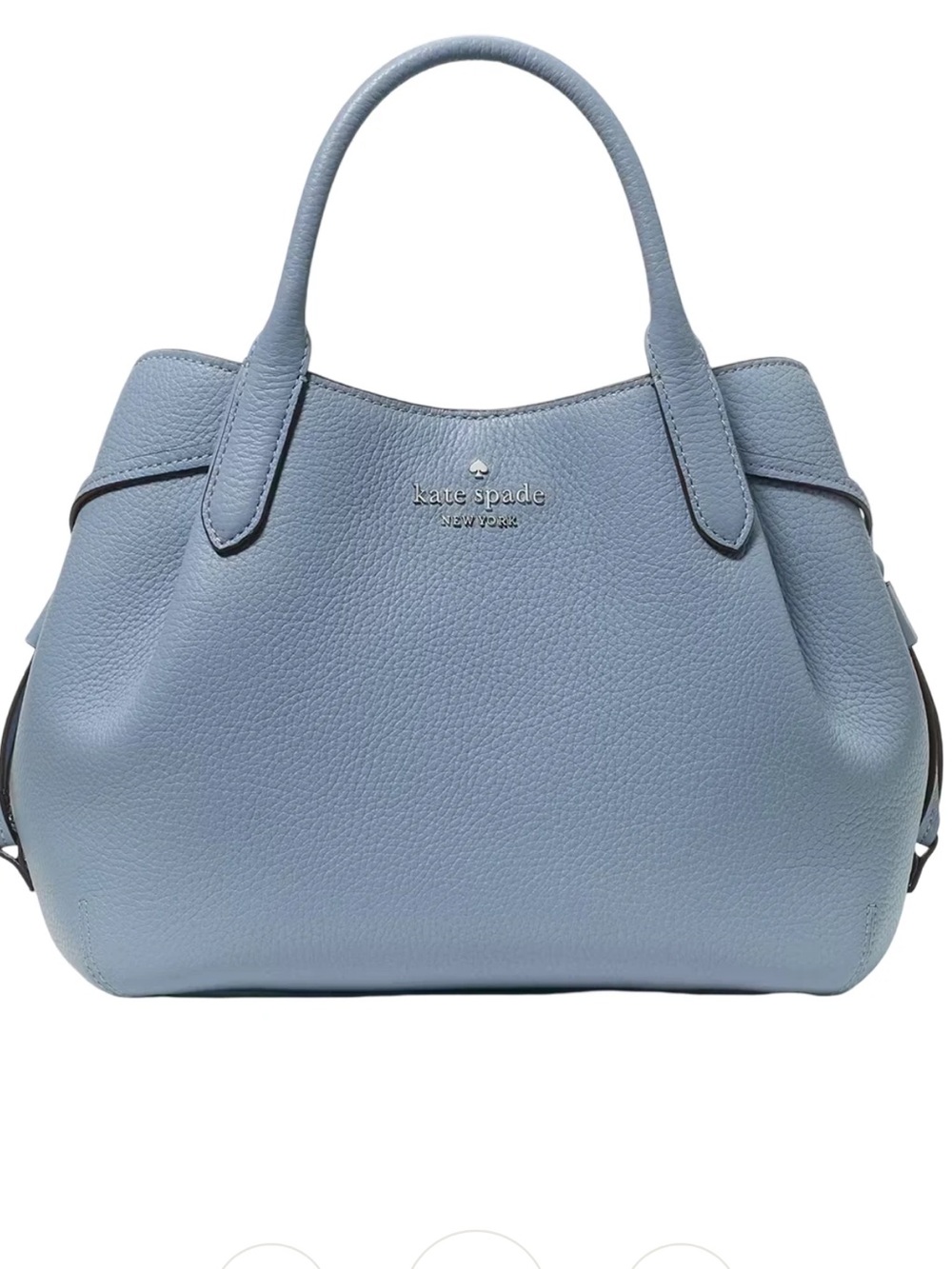 kate spade Light Blue Dumpling Pebbled Leather Bag. Used 1 time for 2 hours